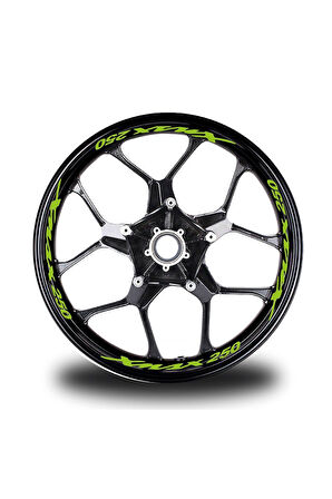 mixgiftzXmax 250 Yazılı 16Lı Jant İçi Yazı Sticker Etiket