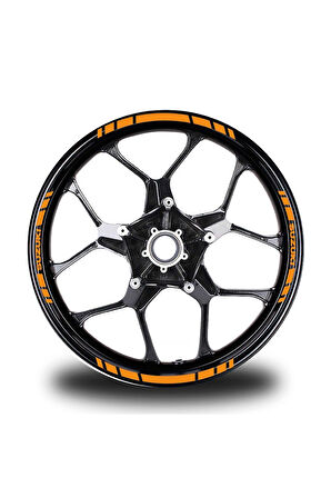 mixgiftzSuzukı Yazılı Kısa Yazısız Kısa Dış Şerit 16'lı Tek Renk Jant Sticker Modeli