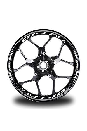 mixgiftzKırmızı Yamaha R1m Takım Jant Sticker Etiket