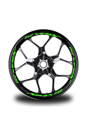 mixgiftzXmax 250 Yazılı 16Lı Jant İçi Yazı Sticker Etiket