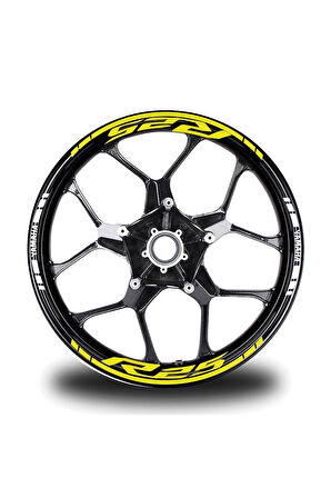 mixgiftzYamaha Yzf-r25 Geniş Neon Jant Sticker Etiket Modeli
