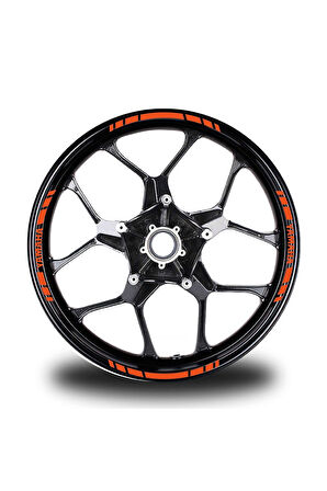 mixgiftzYamaha Yazılı Kısa Yazısız Kısa Dış Şerit 16'lı Tek Renk Jant Sticker Modeli