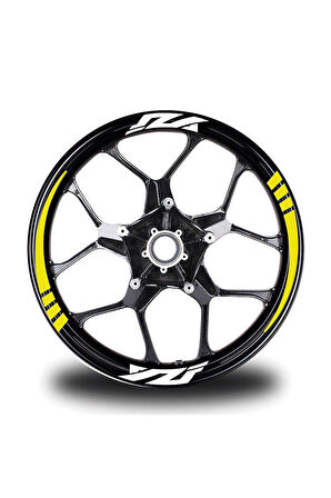 mixgiftzYZF Yazılı Sarı Takım Jant Sticker Modeli