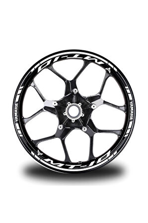 mixgiftzBeyaz Yamaha R1m Takım Jant Sticker Etiket
