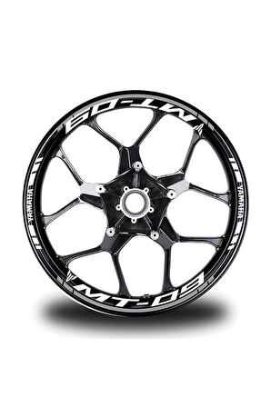 mixgiftzBeyaz Yamaha Fz6r Takım Jant Sticker Etiket