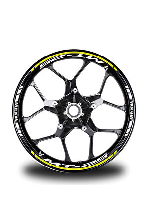 mixgiftzBeyaz Yamaha R1 Takım Jant Sticker Etiket