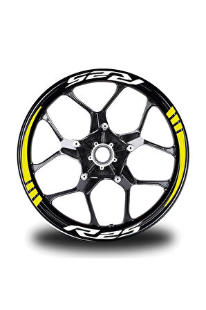 mixgiftzHonda 600rr Jant Içi Yazılı Iki Renk Jant Sticker Etiket Modeli