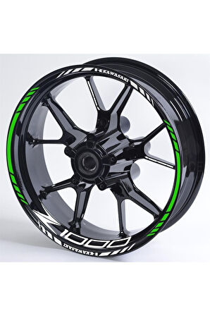 mixgiftzKawasaki Z1000 İç Dış Jant Sticker Tasarım