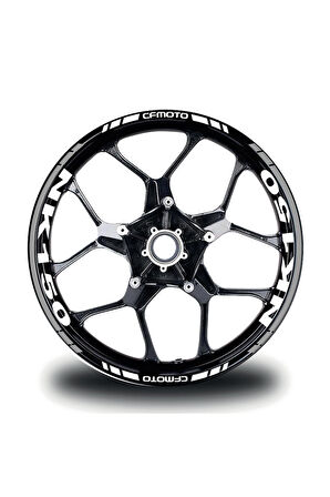 mixgiftzCFMOTO 150NK Takım Jant Sticker Etiket Modeli Gri Renk