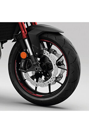 mixgiftzHonda Hornet 750 Sticker Jant İç & Dış Orijinal Jant Sticker Etiket Modeli - Kırmızı