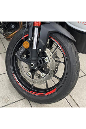 mixgiftzHonda Hornet 750 Sticker Jant İç & Dış Orijinal Jant Sticker Etiket Modeli - Kırmızı