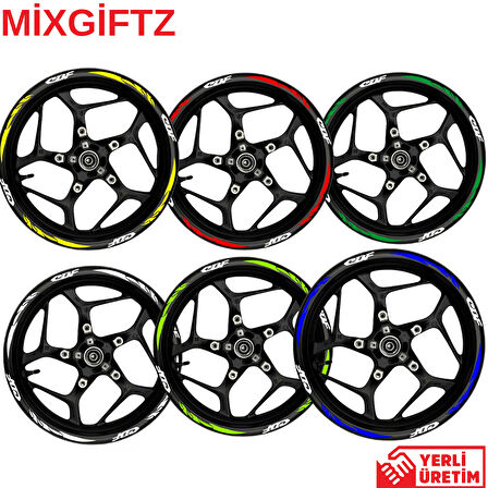 mixgiftzBajaj N250 Jant İçi Yazı Sticker Modeli Neon Sarı