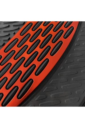 Volvo 569 Uyumlu 3D Havuzlu Paspas Takımı Safir Siyah Krom Kırmızı