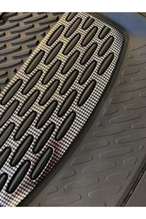 Hyundai Accent Blue 2010 2017 Paspas Derin Havuzlu Krom Karbon