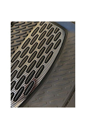 Dacia Duster Uyumlu Universal Derin Havuzlu Paspas Krom Karbon