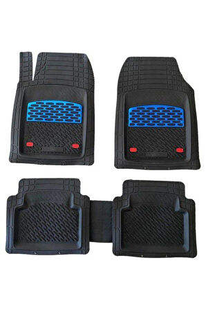 Dacia Duster Uyumlu Universal Derin Havuzlu Paspas Krom Karbon