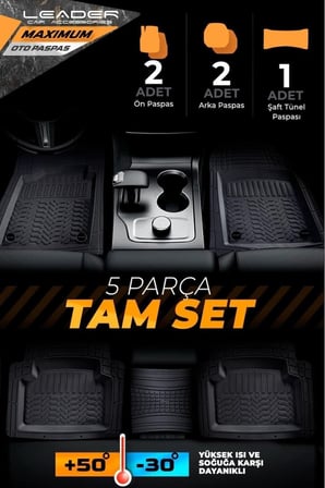 Volkswagen Arteon 4d Havuzlu Oto Paspas Leader Serisi Kesilebilir Model Gri