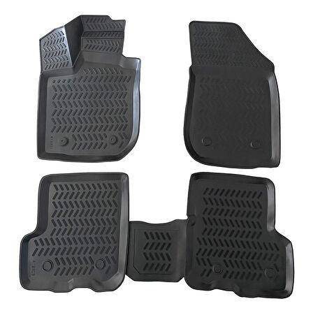 Ototrendy Renault Kadjar 3D Havuzlu Paspas Siyah Tam Uyumlu