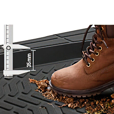 Promats Citroen C2 Profesyonel Paspas Siyah Havuzlu