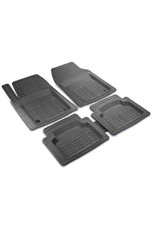 Siyah Volkswagen Crafter Havuzlu Profesyonel Paspas 95-06 Volt 3d