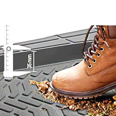 Promats Peugeot 208 Profesyonel Paspas Gri Havuzlu