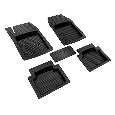 Ototrendy Seat Cordoba Ekstra Havuzlu Kauçuk Paspas Siyah Universal