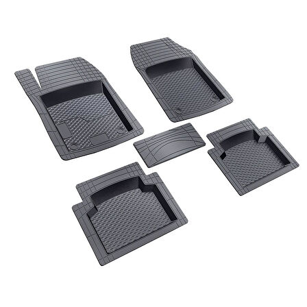 Ototrendy Hyundai Accent Era Ekstra Havuzlu Kauçuk Paspas Gri Universal