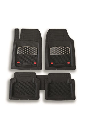 Safir Renault Clio 4 2012 Sonrası Krom Karbon 3d Paspas