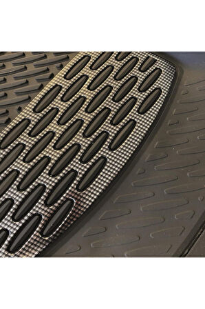 Safir Renault Clio 4 2012 Sonrası Krom Karbon 3d Paspas