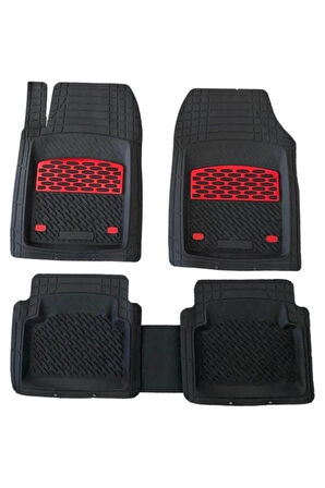 Ford Tourneo Courier 2014 Sonrası Paspas Derin Havuzlu Krom Karbon