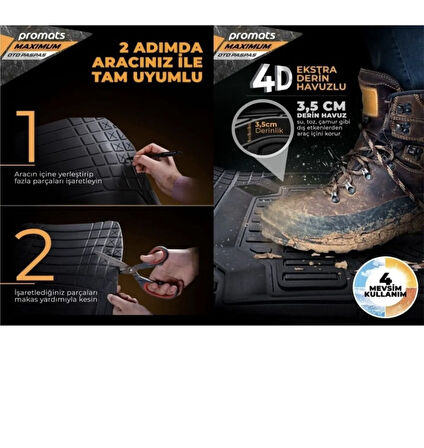 Point BMW Z Serisi 4D Havuzlu Paspas