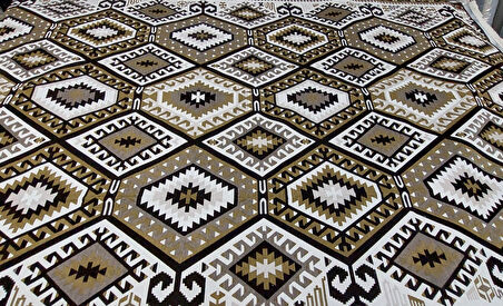 Etnik Bohem Tribal Halı Örtüsü, 6m2 Kalın, Çok Amaçlı