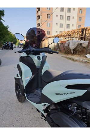 Yamaha Tricity 125 Siperlik Ön Cam 2014 2024 Model 60cm Siyah Renkli 4mm