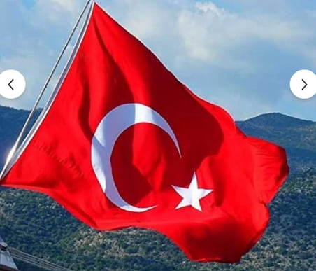TÜRK BAYRAĞI    100x150 cm  1. Kalite Premium Raşel Kumaş 