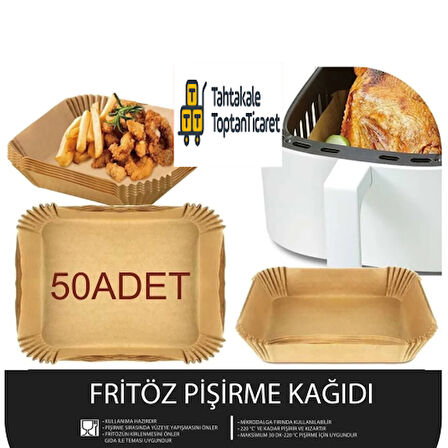 Büyük Boy Air Fryer Fritöz Pişirme Kağıdı 50 Adet