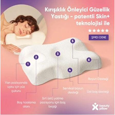 Kırışıklık Önleyici Ortopedik Güzellik Yastığı