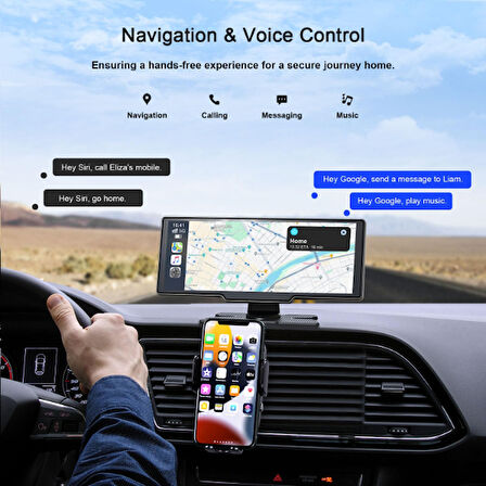 Çift Lens Kameralı Apple ve Android Uyumlu CarPlay