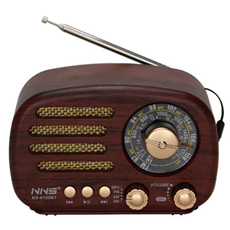 Ahşap Retro Radyo