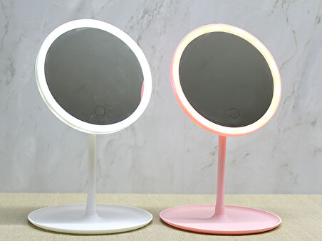 Yuvarlak Ledli Makyaj Aynası