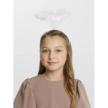 Beyaz Otrişli Tüylü Esnek Yapı Melek Haresi Melek Tacı