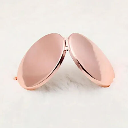 Promosyon Yuvarlak Cep Aynası Rose Renk