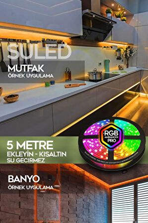 Şerit Led 5 Metre Kumandalı Rgb Şerit Işık Aydınlatma Parti Led