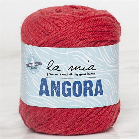 La Mia Angora 50gr Kırmızı El Örgü İpi - L004 - 33799