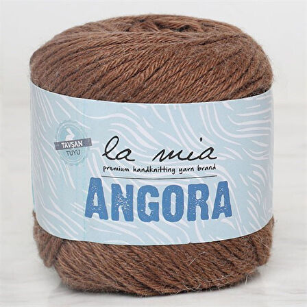 La Mia Angora 50gr Kahverengi El Örgü İpi - L133 - 33808