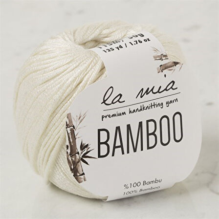 La Mia Bamboo Krem El Örgü İpi - L155 - 33848