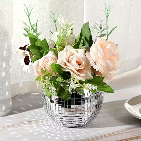 Kare Silver Cam Mozaik Fayans Çıkartmaları El İşi Kare Cam Fayans Kendinden Yapışkanlı Aynalı Dekor Panel 30x30 Cm