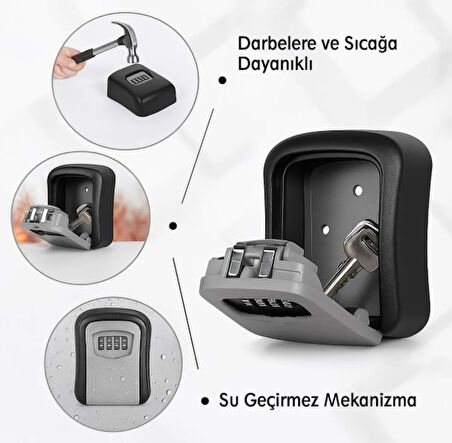 Şifreli Anahtar ve Eşya Saklama Güvenlik Kasası