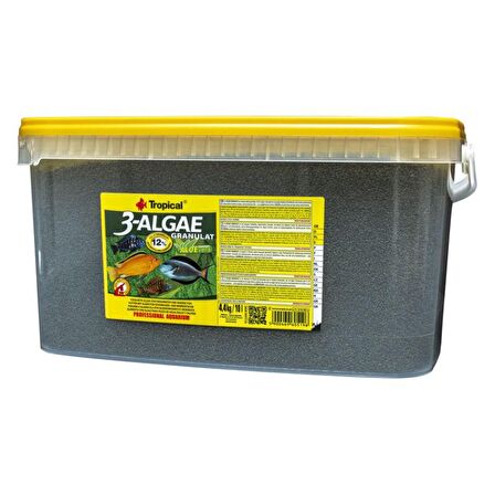 250 Gram Tropical 3-Algae Granulat-Kovadan Bölme Granül Balık Yemi