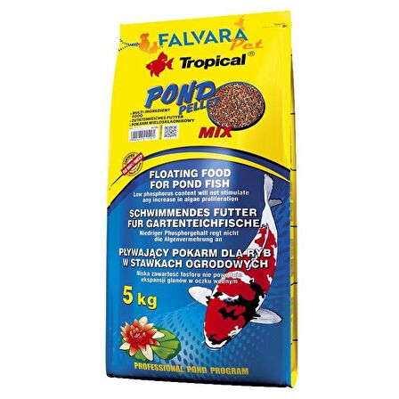 500 Gram Tropical Pond Pellet Mix-Kovadan Bölme Granül Balık Yemi