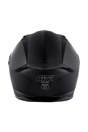 50.8 Mat Siyah Kask